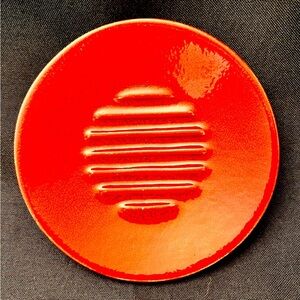 Croft & Barrow Red Soap Dish Bold Glossy Cottagecore Metropolitan Bright Gift